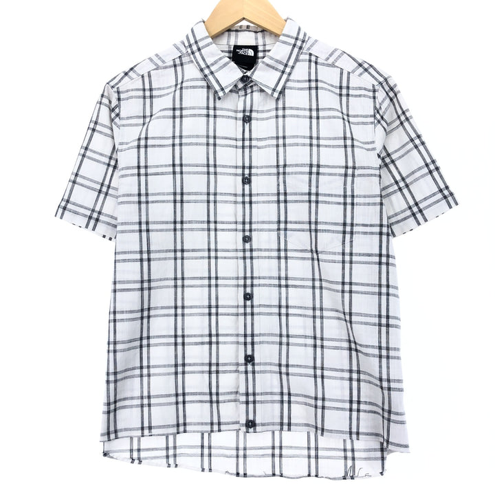 THE NORTH FACE Short Sleeve Cotton Check Shirt Men's M /eaa448587