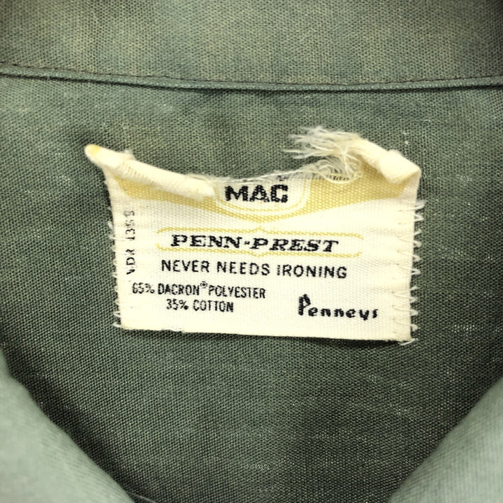 70'S BIG MAC PENN-PREST short sleeve work shirt, men's L, vintage /eaa448602