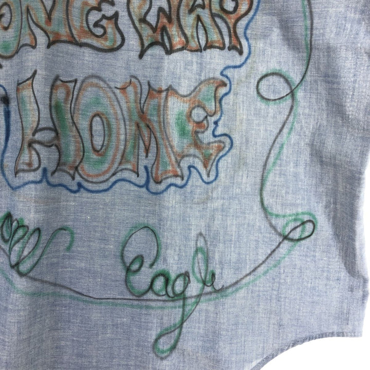 70'S JCPenney BIG MAC Backpainted Short Sleeve Work Shirt Men's XL Vintage /eaa448607