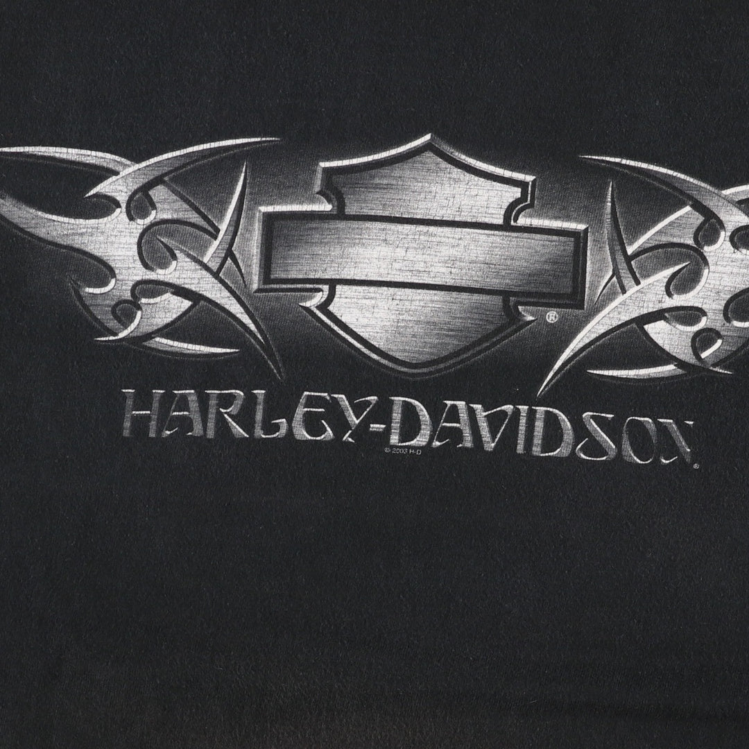 00'S Harley-Davidson Motorcycle Bike T-shirt Made in USA Men's M /eaa448618