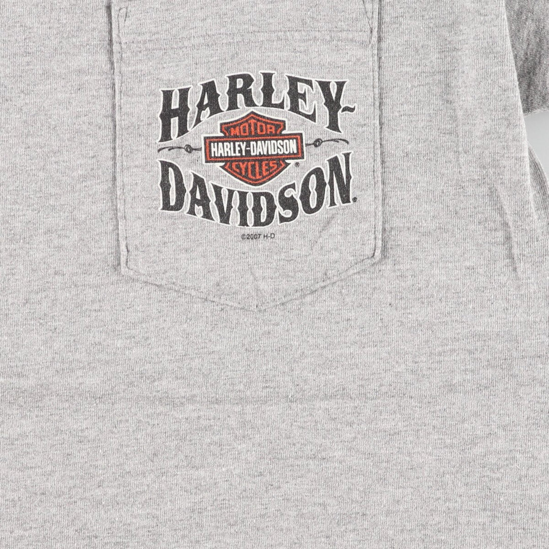 00'S Harley-Davidson Back Print Motorcycle Bike T-Shirt Made in USA Men's M /eaa448627