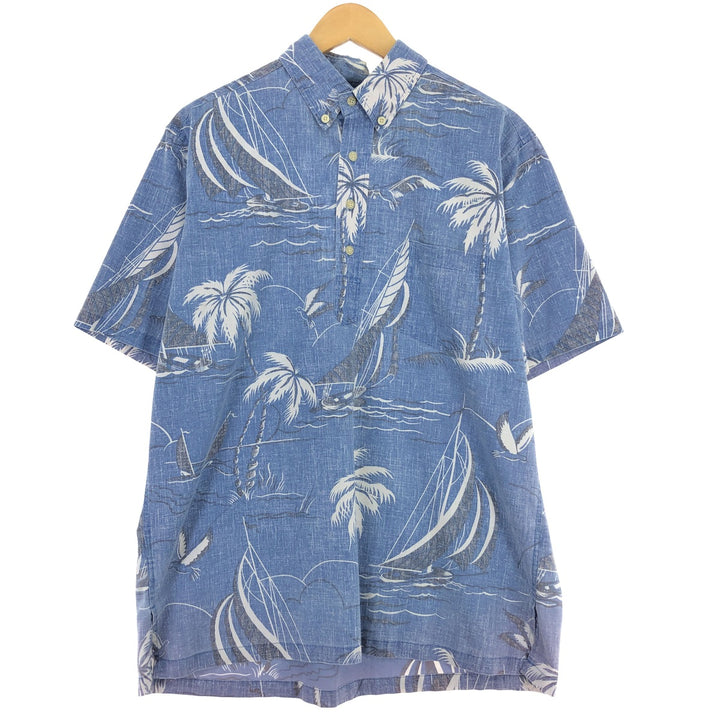 90'S Reyn Spooner Half Button Button Down Hawaiian Aloha Shirt Men's Medium Vintage /eaa448633