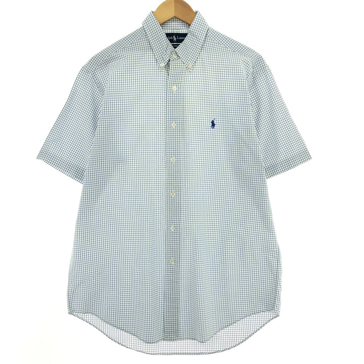 Ralph Lauren Classic Fit Short Sleeve Button Down Check Shirt Men's Medium /eaa448643