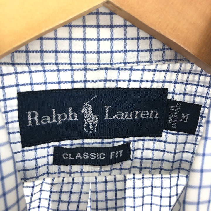 Ralph Lauren Classic Fit Short Sleeve Button Down Check Shirt Men's Medium /eaa448643