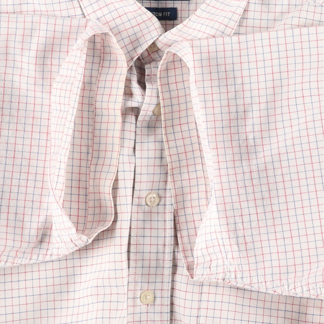 Ralph Lauren POLO by Ralph Lauren CUSTOM FIT short sleeve button down check shirt men's L /eaa448646