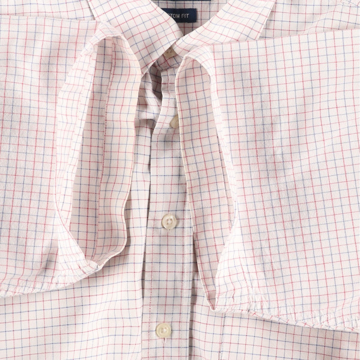 Ralph Lauren POLO by Ralph Lauren CUSTOM FIT short sleeve button down check shirt men's L /eaa448646