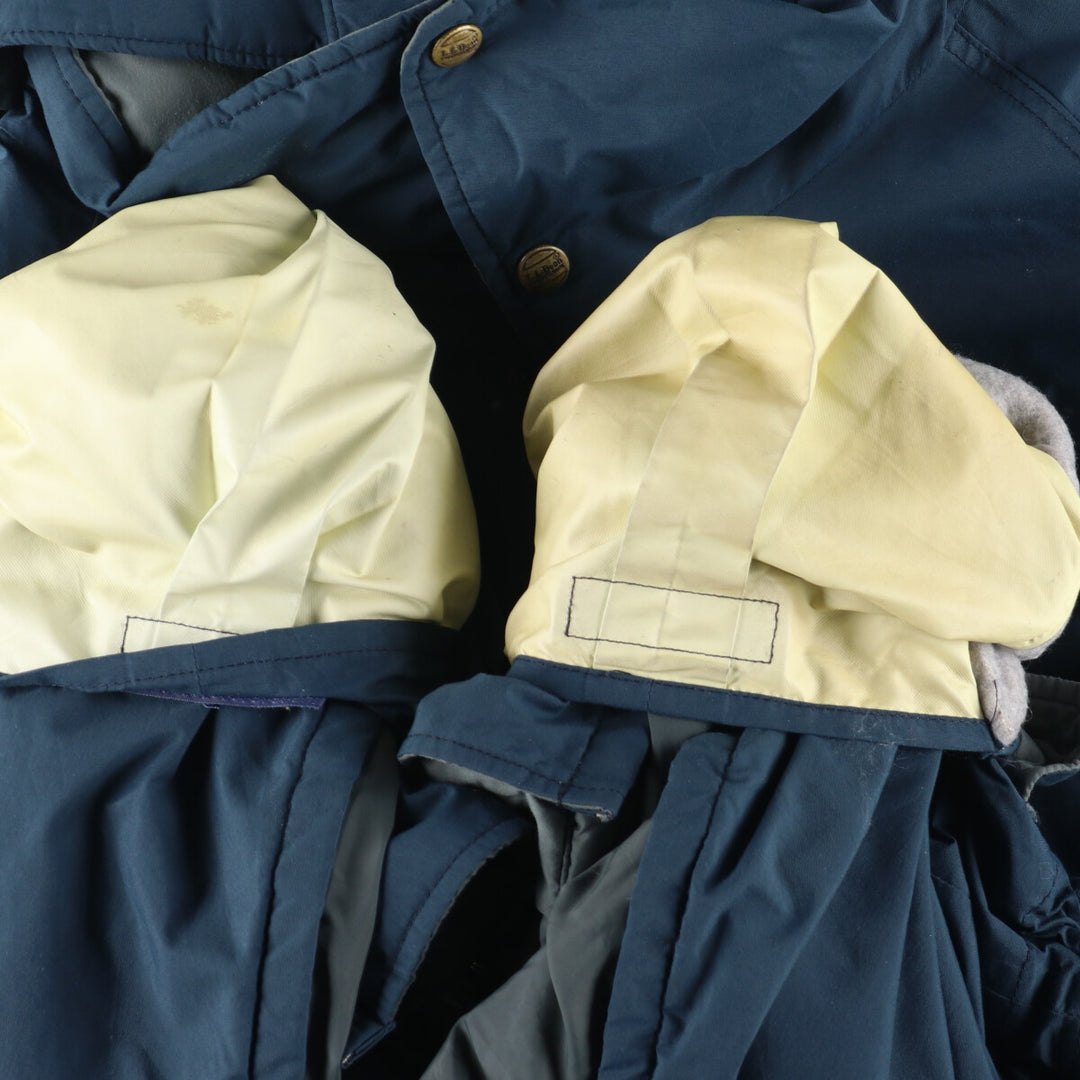 LL Bean Thinsulate Gore-Tex Padded Mountain Parka Shell Jacket, Made in the USA, Men's XL Nylon (Gore-Tex) navy blue type Vintage Second Hand