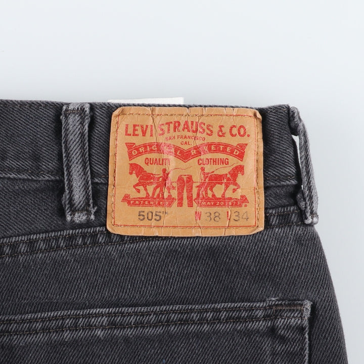 Levi's 505 Black Denim Tapered Denim Pants Men's W37 / eaa448756