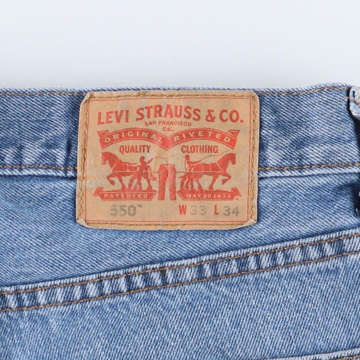 Levi's 550 tapered denim pants for men, w34 / eaa448759