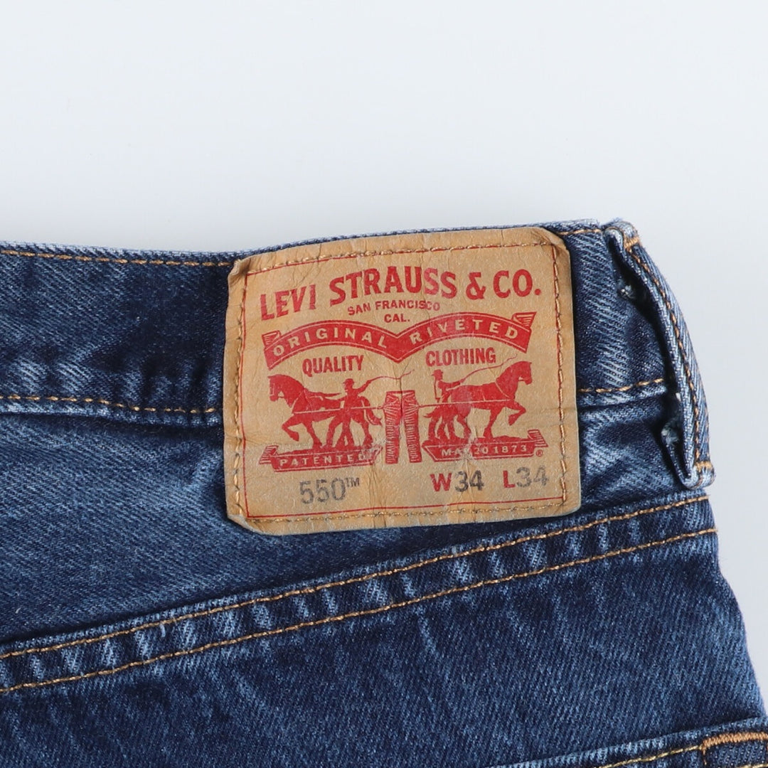 Levi's 550 tapered denim pants for men, w34 / eaa448768