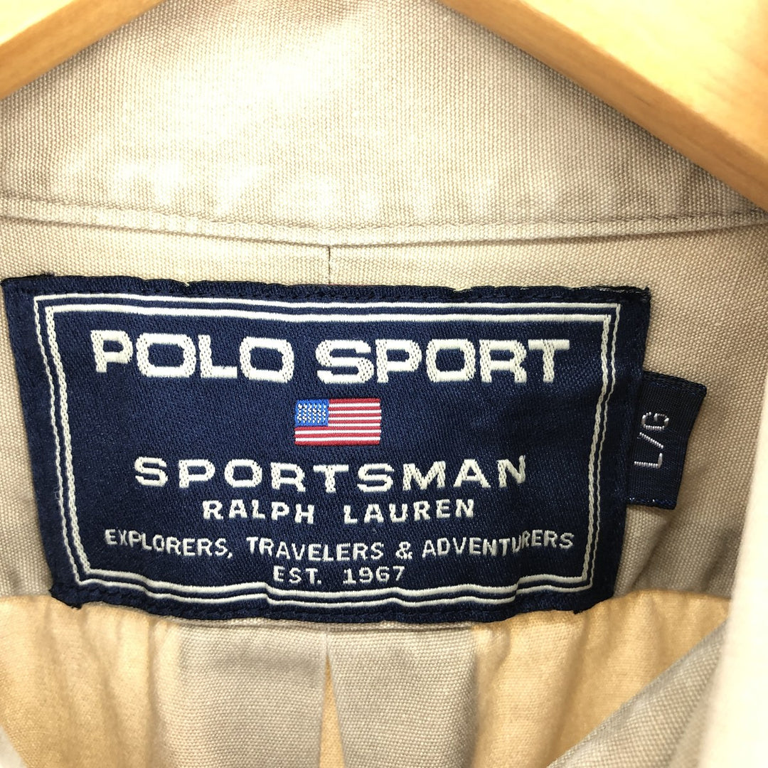 90'S Ralph Lauren POLO SPORTSMAN long sleeve work shirt men's L vintage /eaa448811