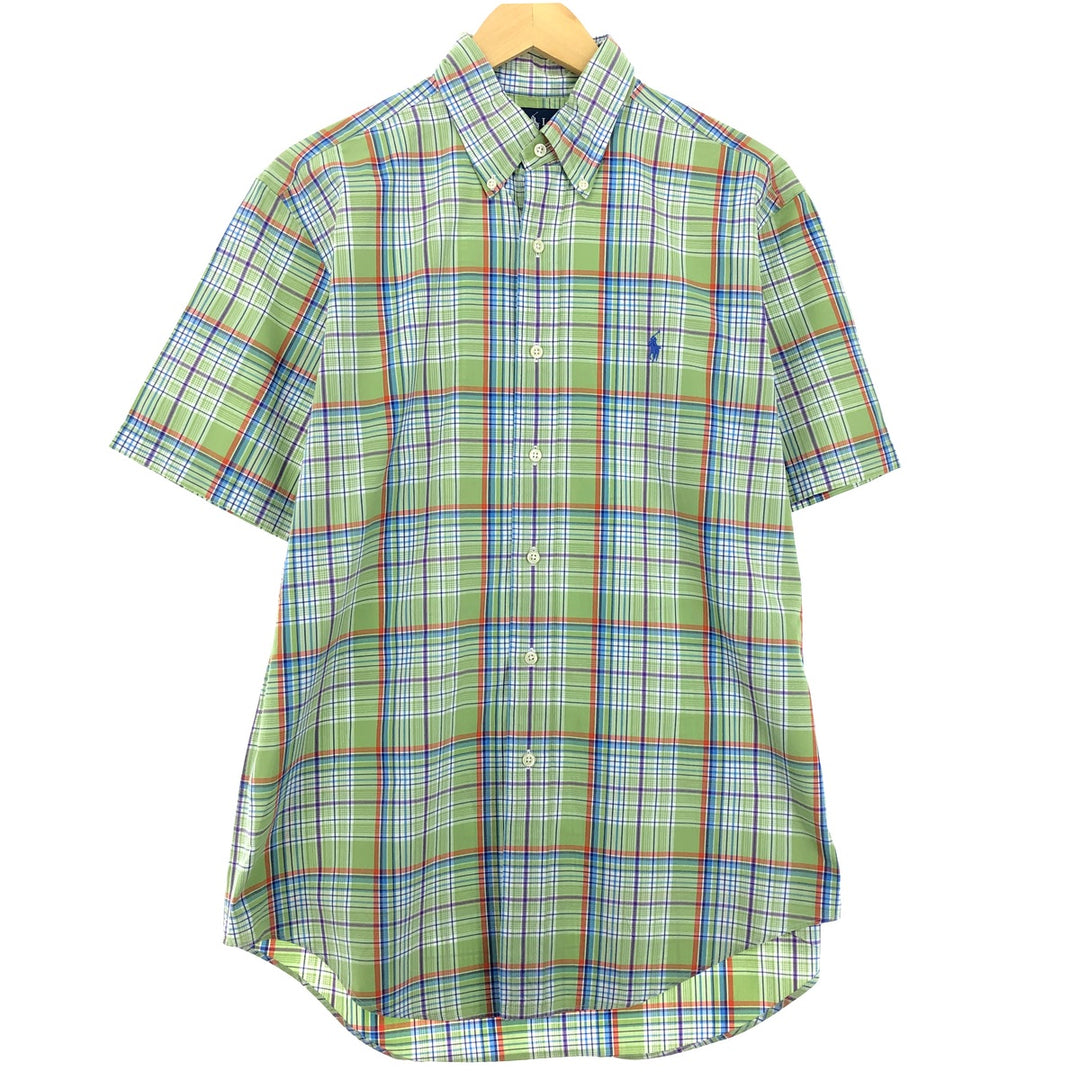 Ralph Lauren Classic Fit Short Sleeve Button Down Check Shirt Men's Medium /eaa448819