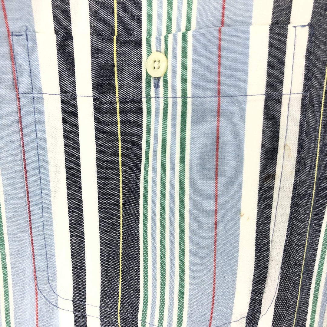 90'S NAUTICA Multi-stripe short sleeve striped shirt Men's XL Vintage /eaa448822