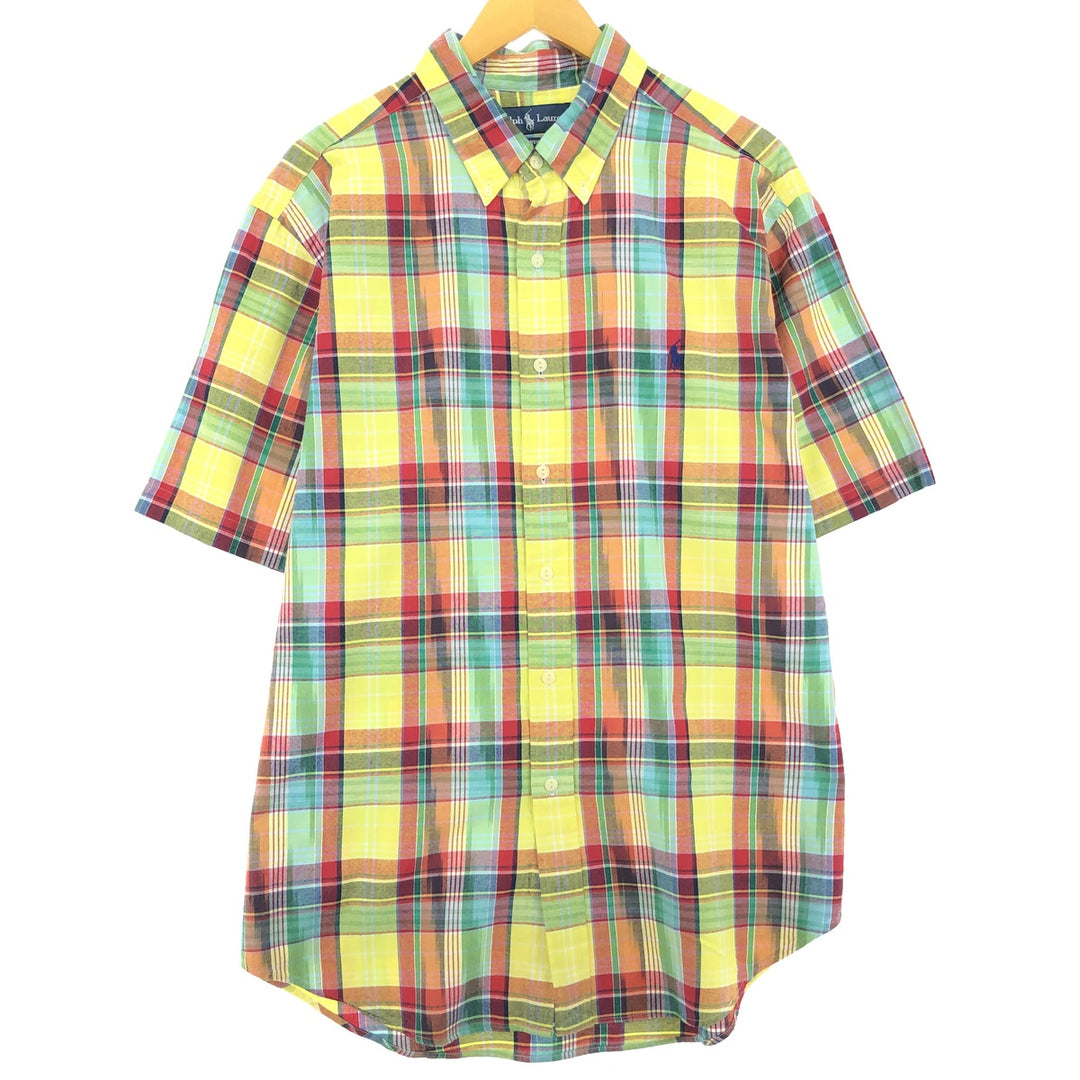 Ralph Lauren Classic Fit Short Sleeve Button Down Check Shirt Men's XL /eaa448829