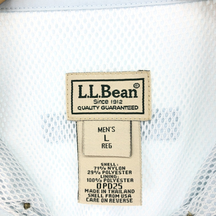 00'S LLBean Button-down Short Sleeve Fishing Shirt Men's L /eaa448843