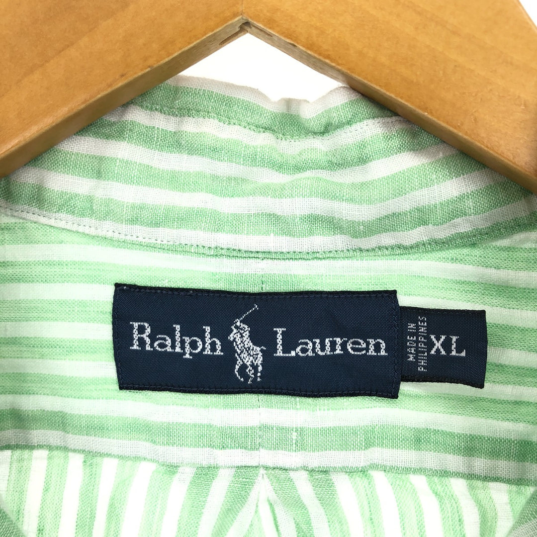 Ralph Lauren long sleeve linen button down shirt men's XL /eaa448884