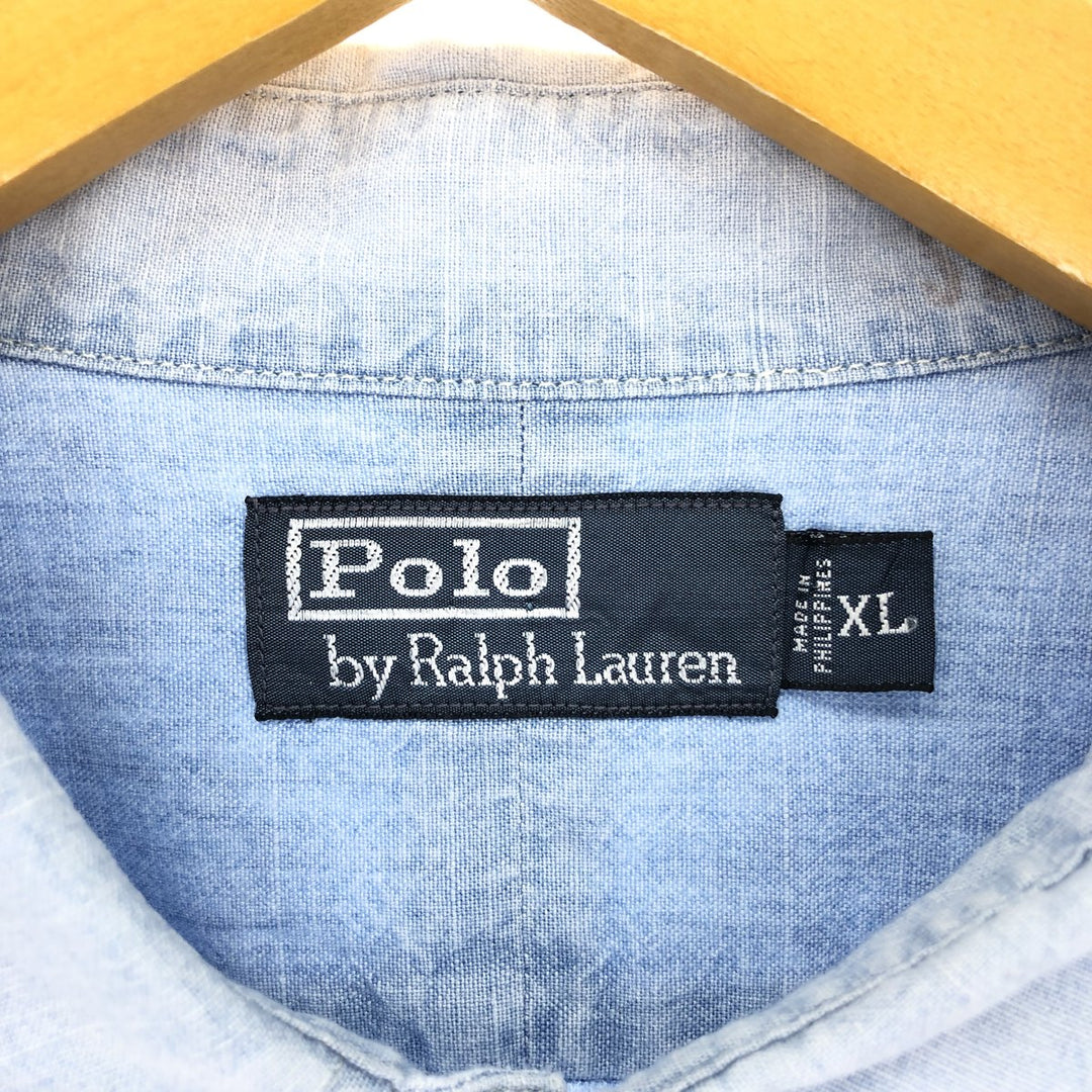 Ralph Lauren POLO by Ralph Lauren Long Sleeve Chambray Shirt Men's XL /eaa448888