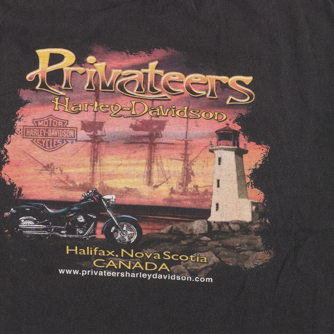 00'S Harley-Davidson Motorcycle Bike T-shirt Made in USA Men's XL /eaa448902