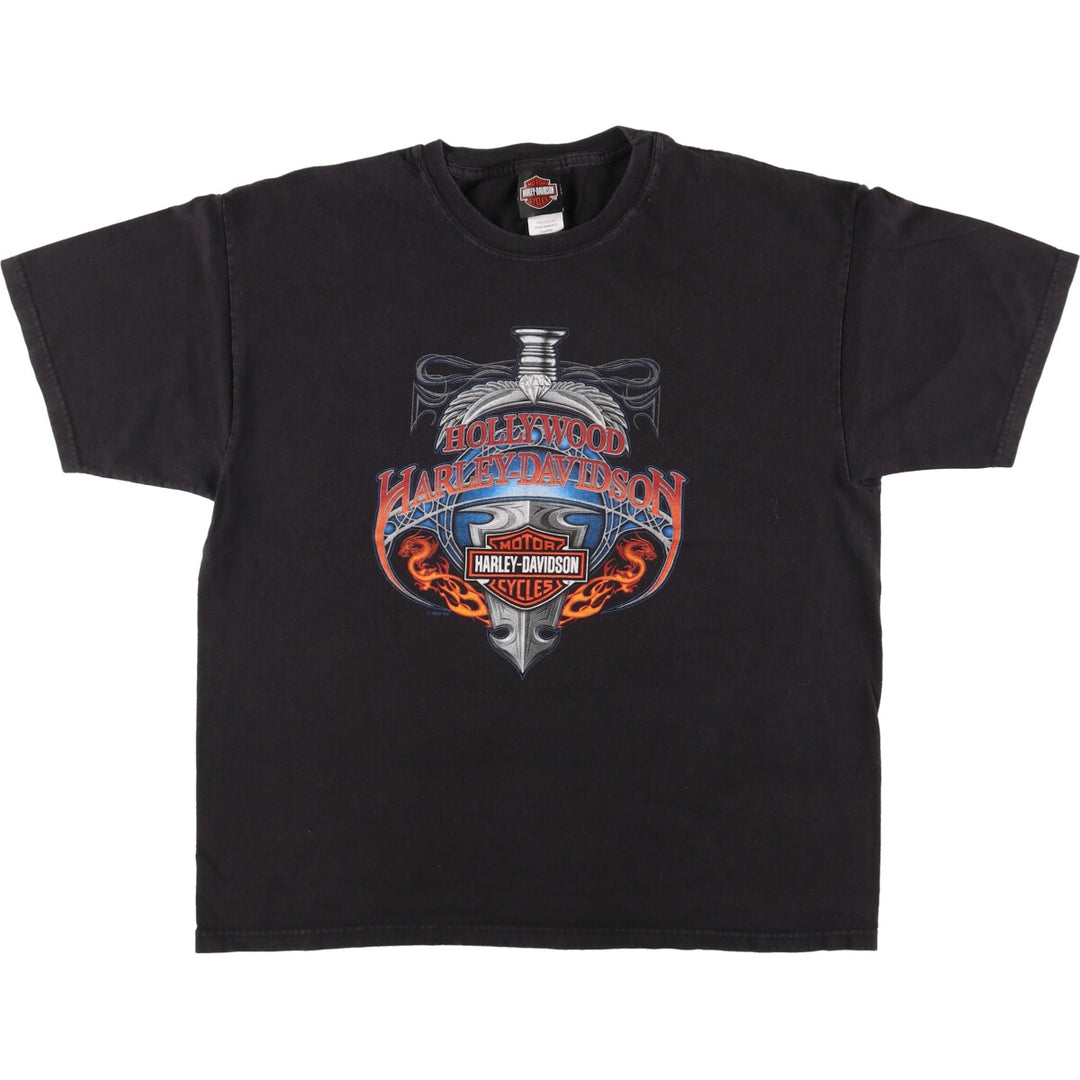 00'S Harley-Davidson Motorcycle Bike T-shirt Men's L /eaa448911