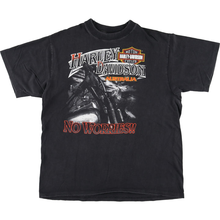 90'S Harley-Davidson Motorcycle Bike T-shirt Made in Australia Men's XL Vintage /eaa448929