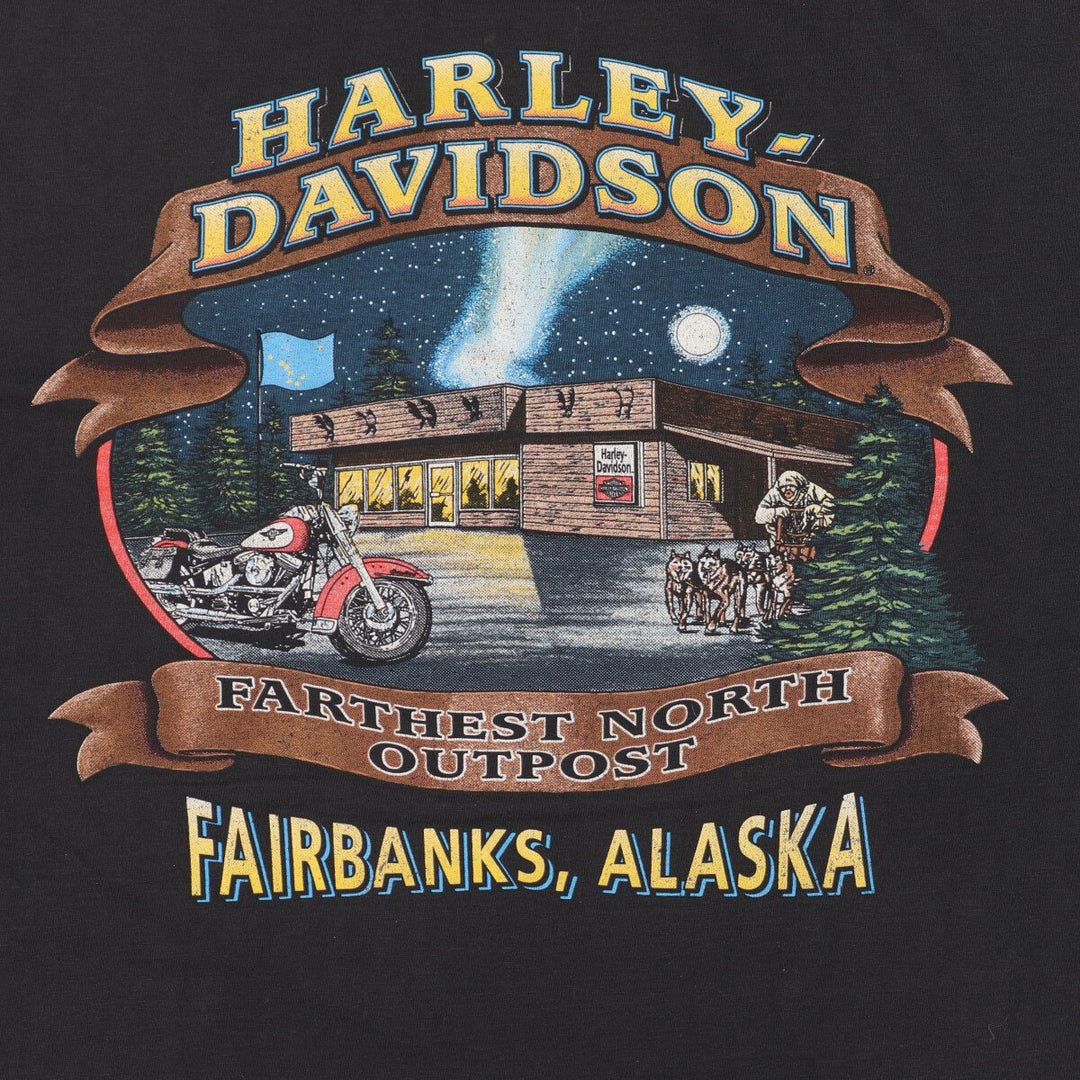 90'S Harley-Davidson Motorcycle Bike T-shirt Made in USA Men's L Vintage /eaa448989