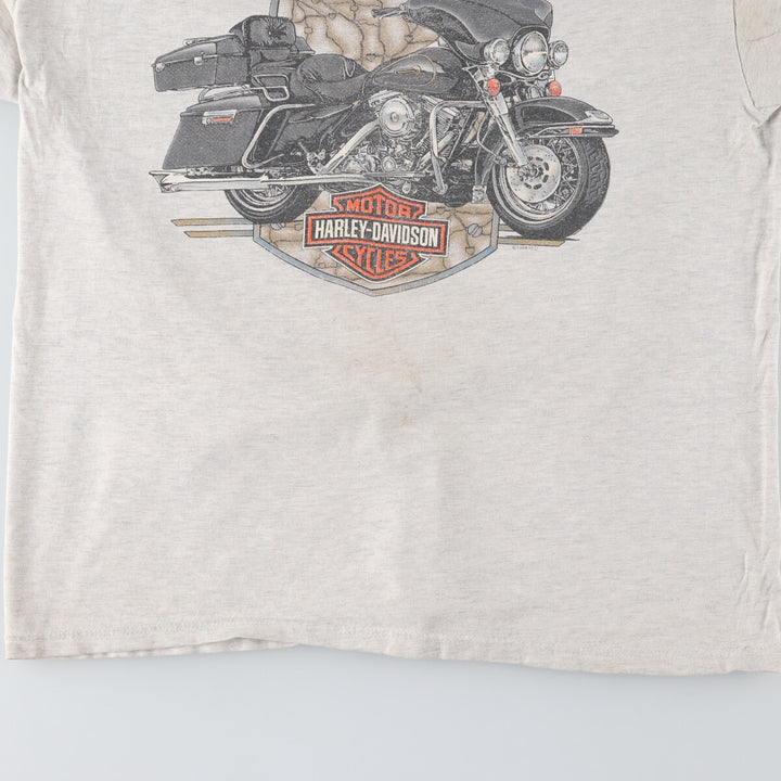 90'S Harley-Davidson Motorcycle Bike T-shirt Made in USA Men's L Vintage /eaa448993