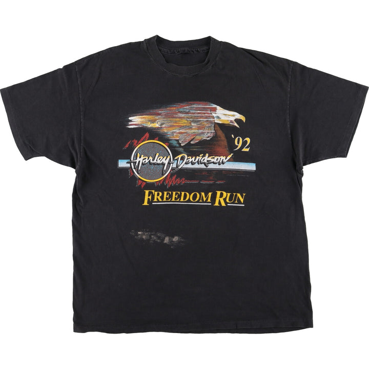 90'S Harley-Davidson Eagle Pattern Motorcycle Bike T-shirt Men's XL Vintage /eaa448999