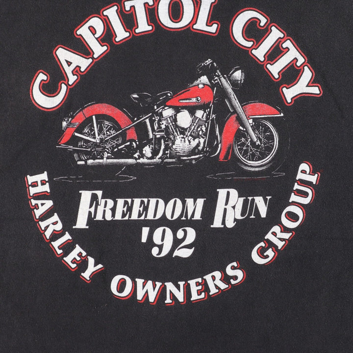 90'S Harley-Davidson Eagle Pattern Motorcycle Bike T-shirt Men's XL Vintage /eaa448999