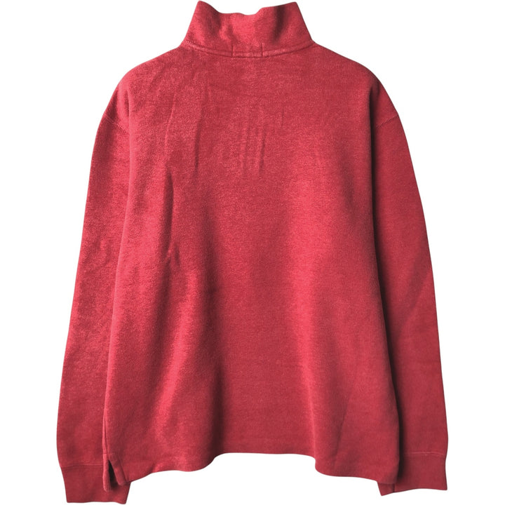 Ralph Lauren POLO RALPH LAUREN Half-zip sweatshirt, sweatshirt, men's size L cotton red type Vintage Second Hand