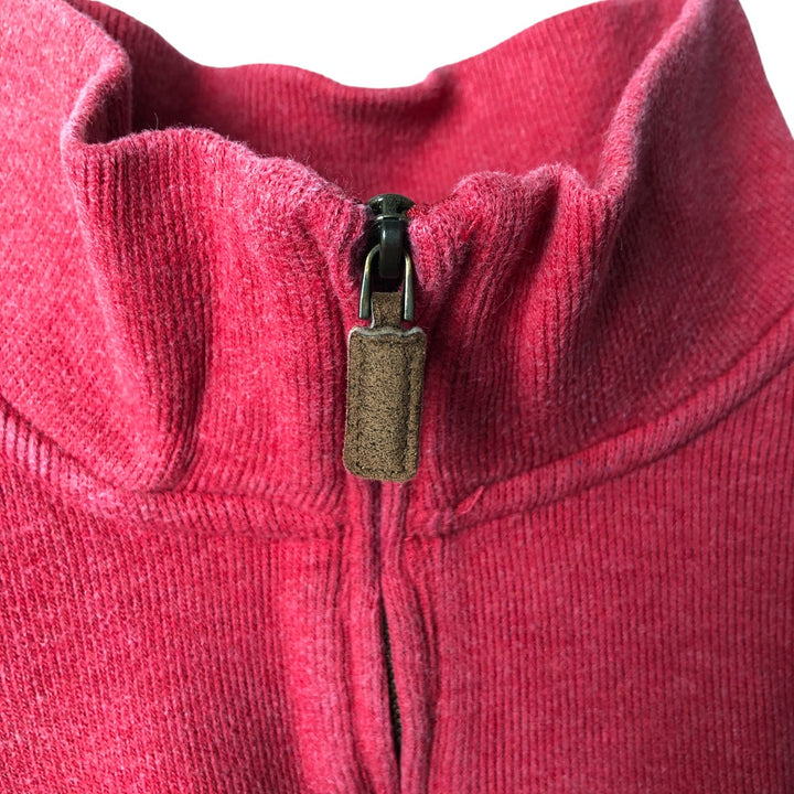Ralph Lauren POLO RALPH LAUREN Half-zip sweatshirt, sweatshirt, men's size L cotton red type Vintage Second Hand