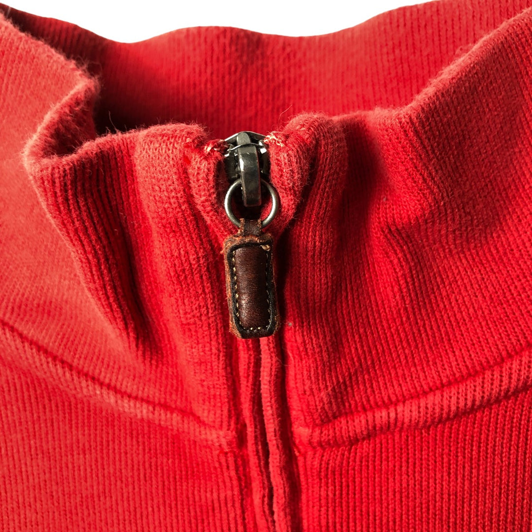 Ralph Lauren POLO by Ralph Lauren Half-Zip Sweatshirt, Men's XL cotton red type Vintage Second Hand