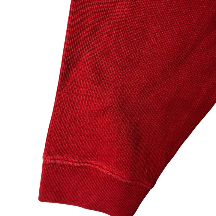 Ralph Lauren POLO by Ralph Lauren Half-Zip Sweatshirt, Men's XL cotton red type Vintage Second Hand