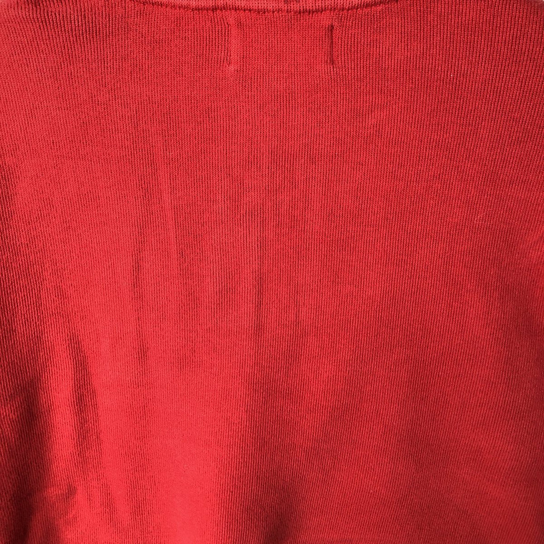 Ralph Lauren POLO by Ralph Lauren Half-Zip Sweatshirt, Men's XL cotton red type Vintage Second Hand