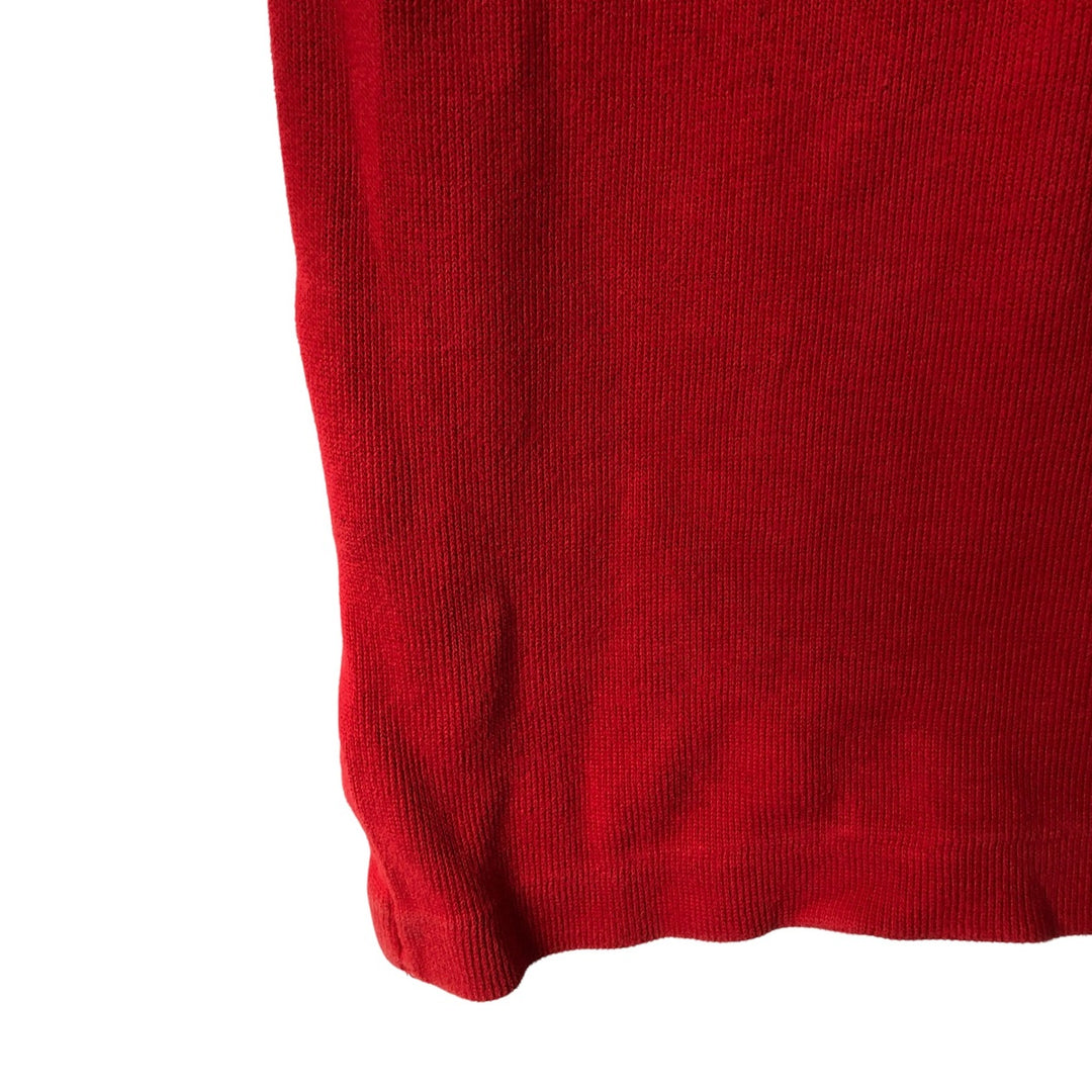 Ralph Lauren POLO by Ralph Lauren Half-Zip Sweatshirt, Men's XL cotton red type Vintage Second Hand
