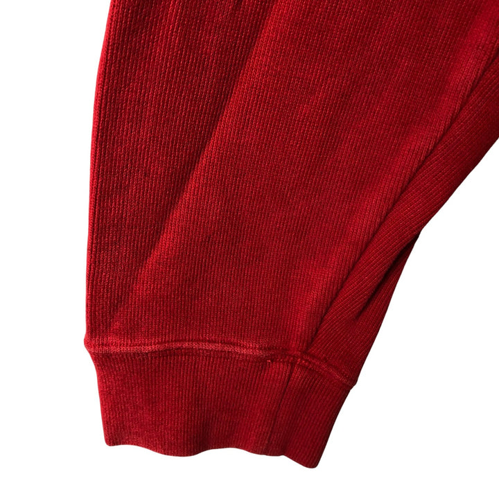 Ralph Lauren POLO by Ralph Lauren Half-Zip Sweatshirt, Men's XL cotton red type Vintage Second Hand