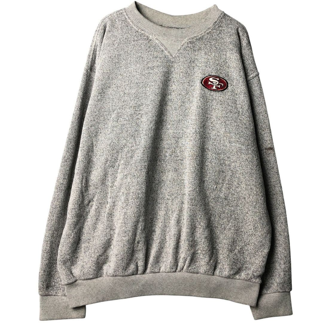 90'S TRUE FAN NFL San Francisco 49ers Logo Sweatshirt, Men's XL, Vintage cotton gray type Vintage Second Hand