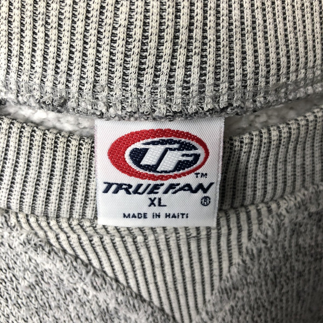 90'S TRUE FAN NFL San Francisco 49ers Logo Sweatshirt, Men's XL, Vintage cotton gray type Vintage Second Hand