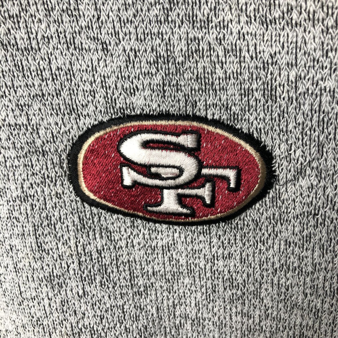 90'S TRUE FAN NFL San Francisco 49ers Logo Sweatshirt, Men's XL, Vintage cotton gray type Vintage Second Hand