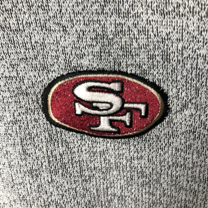 90'S TRUE FAN NFL San Francisco 49ers Logo Sweatshirt, Men's XL, Vintage cotton gray type Vintage Second Hand