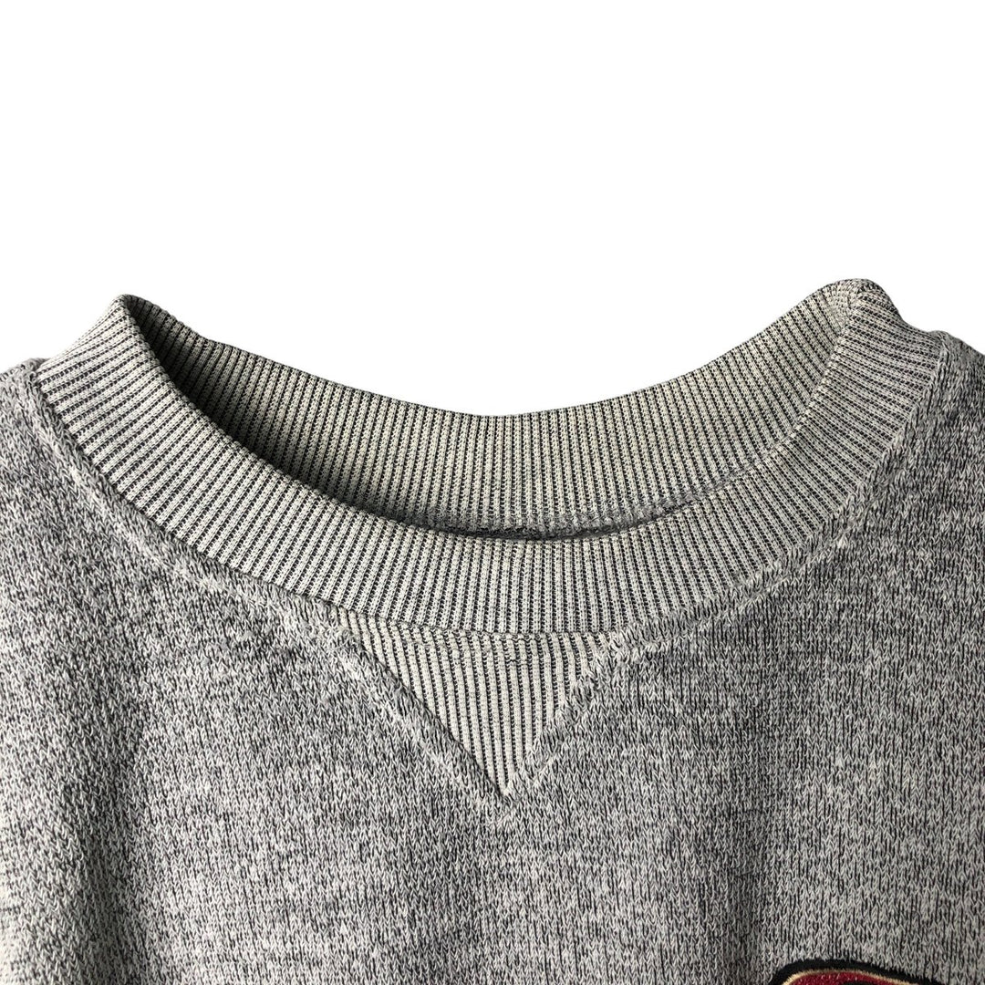 90'S TRUE FAN NFL San Francisco 49ers Logo Sweatshirt, Men's XL, Vintage cotton gray type Vintage Second Hand