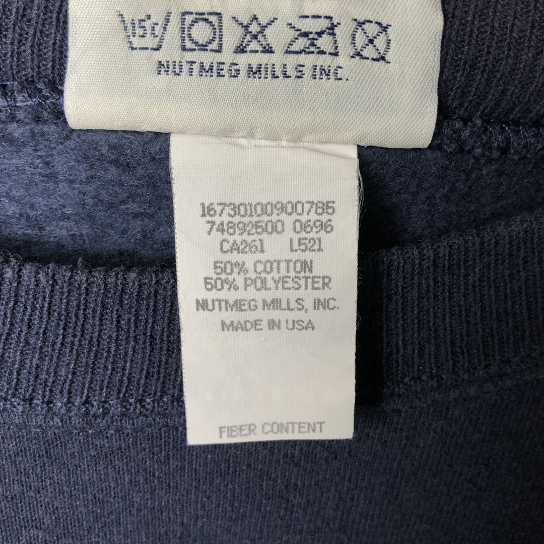 90'S Lee SPORT NFL DALLAS COWBOYS Dallas Cowboys sweatshirt, Made in USA, Men's Size L cotton navy blue type Vintage Second Hand
