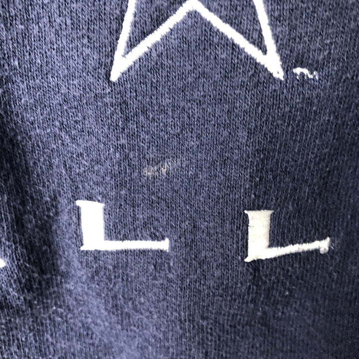 90'S Lee SPORT NFL DALLAS COWBOYS Dallas Cowboys sweatshirt, Made in USA, Men's Size L cotton navy blue type Vintage Second Hand