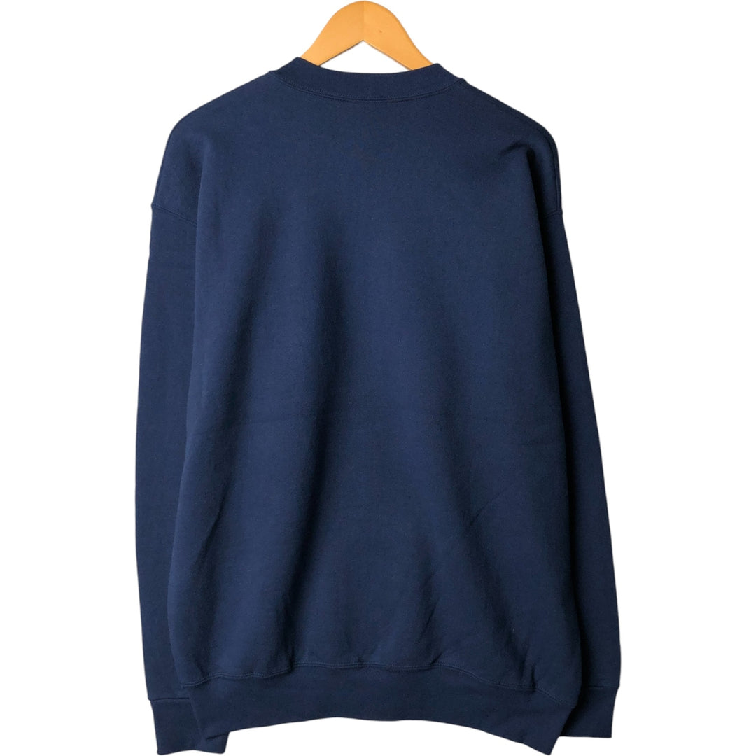 90'S ONEITA Sweatshirt, Made in USA, Men's Size XL, Vintage cotton navy blue type Vintage Second Hand