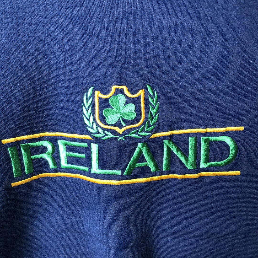 90'S ONEITA Sweatshirt, Made in USA, Men's Size XL, Vintage cotton navy blue type Vintage Second Hand