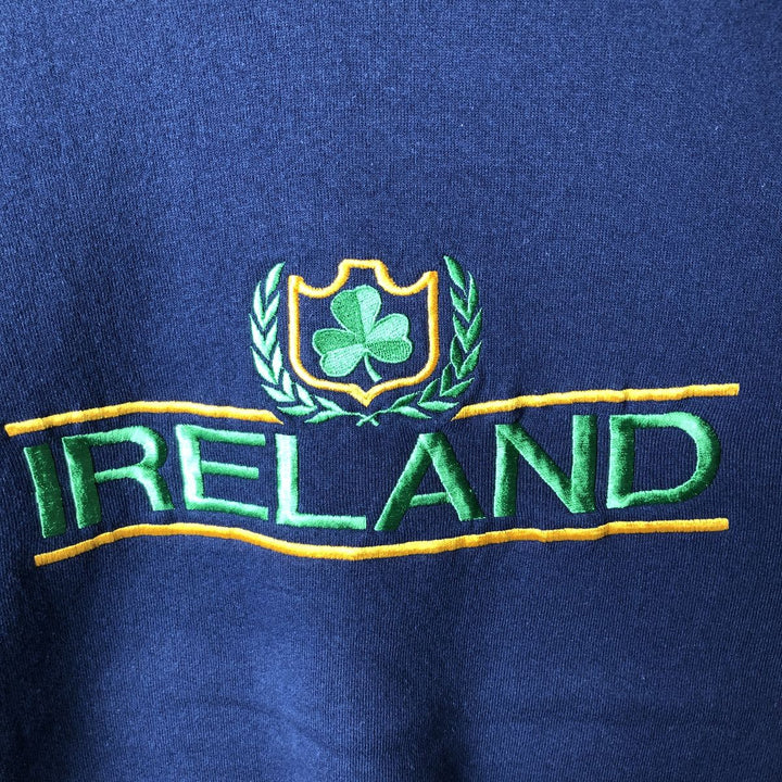 90'S ONEITA Sweatshirt, Made in USA, Men's Size XL, Vintage cotton navy blue type Vintage Second Hand