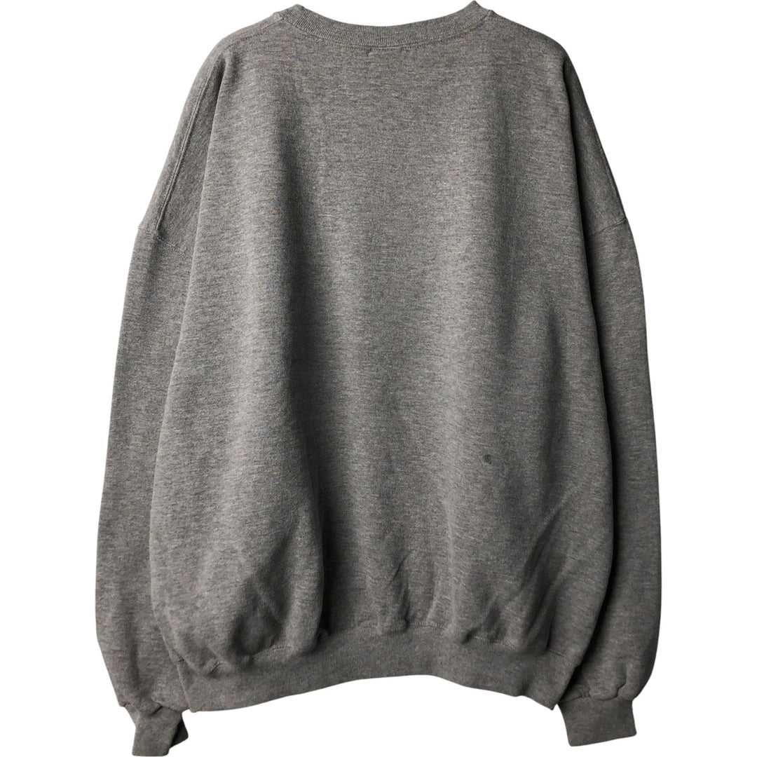 Oversized 90'S Russell college sweatshirt, vintage, men's size XXXL polyester gray type Vintage Second Hand