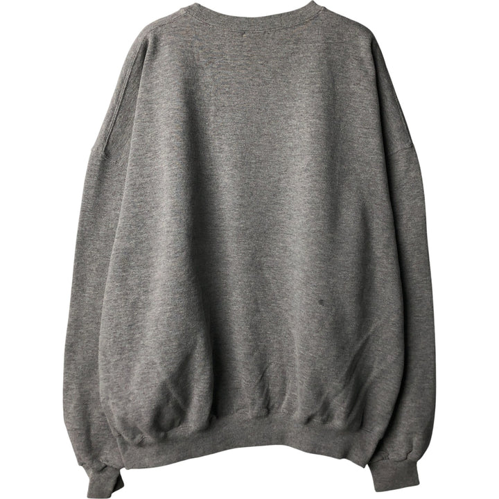 Oversized 90'S Russell college sweatshirt, vintage, men's size XXXL polyester gray type Vintage Second Hand
