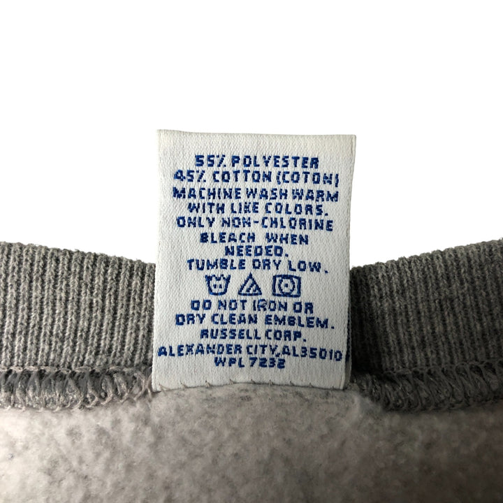 Oversized 90'S Russell college sweatshirt, vintage, men's size XXXL polyester gray type Vintage Second Hand