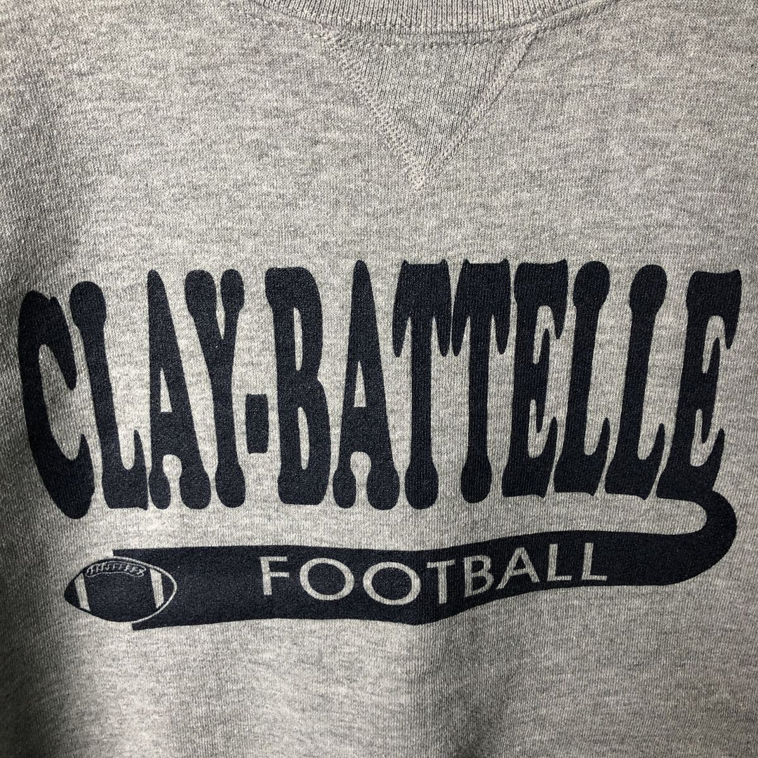Oversized 90'S Russell college sweatshirt, vintage, men's size XXXL polyester gray type Vintage Second Hand