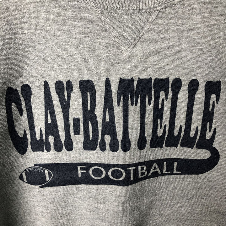 Oversized 90'S Russell college sweatshirt, vintage, men's size XXXL polyester gray type Vintage Second Hand